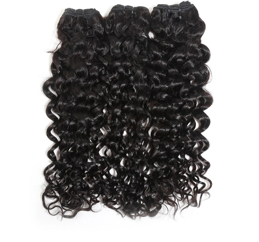 Hair 9A/10A/12A Jerry Curl Human Hair 3 Bundles with 13x4 Lace Frontal