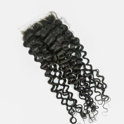 Hair 5x5 Transparent Lace Cloure Curly Deep Curly