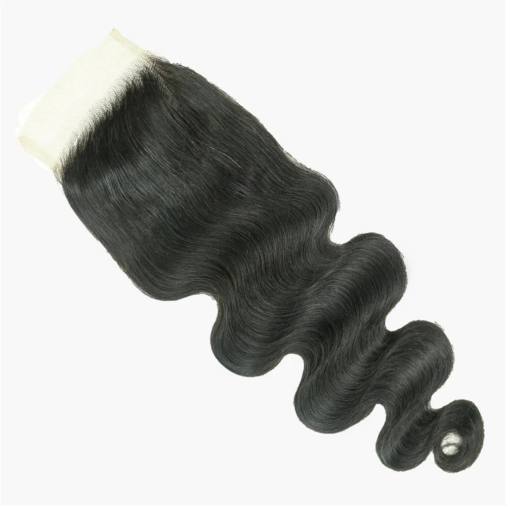 Hair 4x4 Transparent Lace Cloure Body Wave Small Knots Free Part