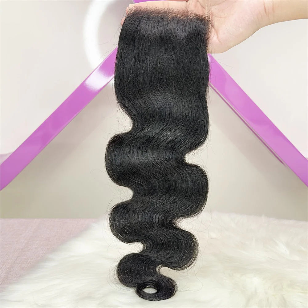 Hair 4x4 HD Lace Cloure Body Wave Small Knots Free Part