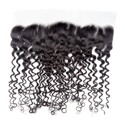 Hair 13x4 Transparent Lace Frontal Curly Small Knots Preplucked Hairline