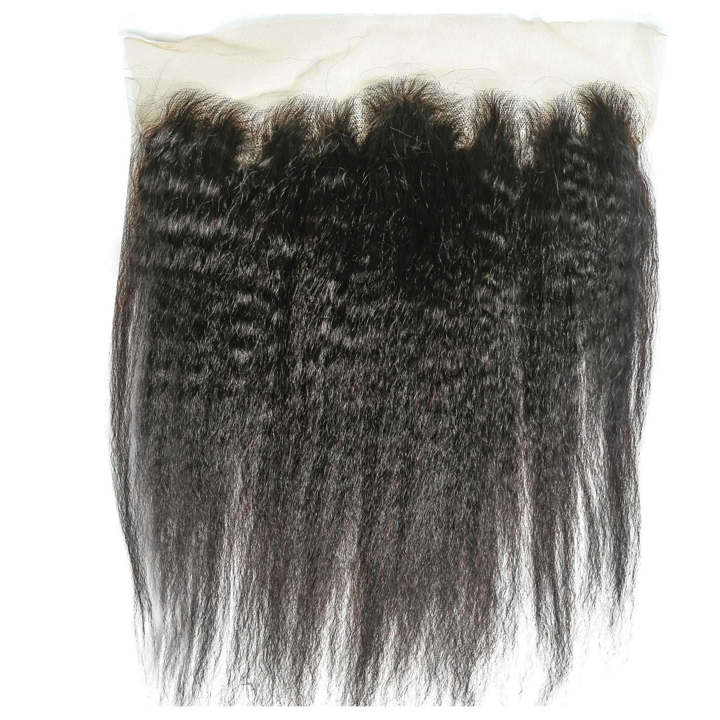 Hair 13x6 Transparent Lace Frontal Kinky Straight Knots Preplucked Hairline