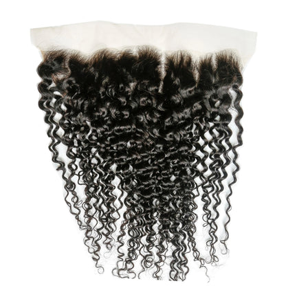 Hair 13x6 Transparent Lace Frontal Curly Small Knots Preplucked Hairline