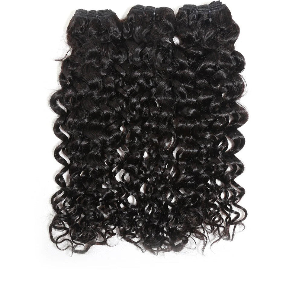 Hair 9A/10A/12A Jerry Curl 3 Bundles with 13x6 Frontal