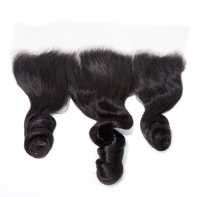 Hair 13x4 Transparent Lace Frontal Loose Wave Small Knots Preplucked Hairline