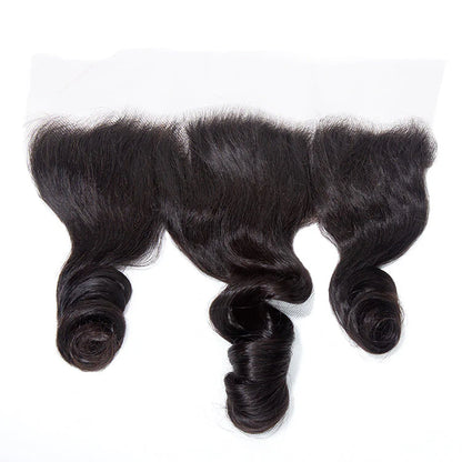 Hair 13x4 Transparent Lace Frontal Loose Wave Small Knots Preplucked Hairline