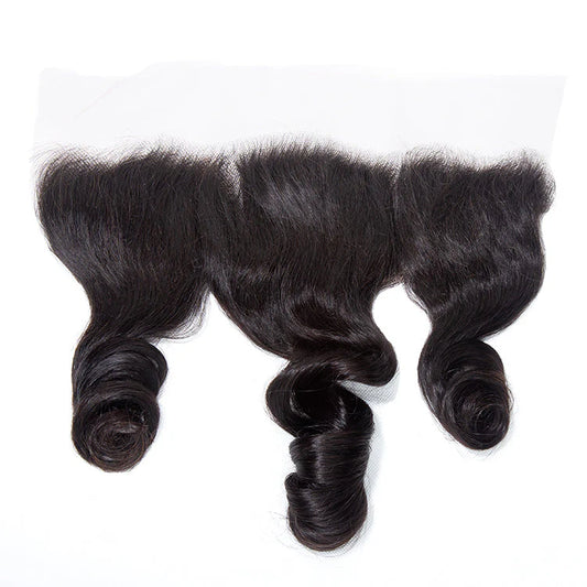 Hair 13x4 Transparent Lace Frontal Loose Wave Small Knots Preplucked Hairline