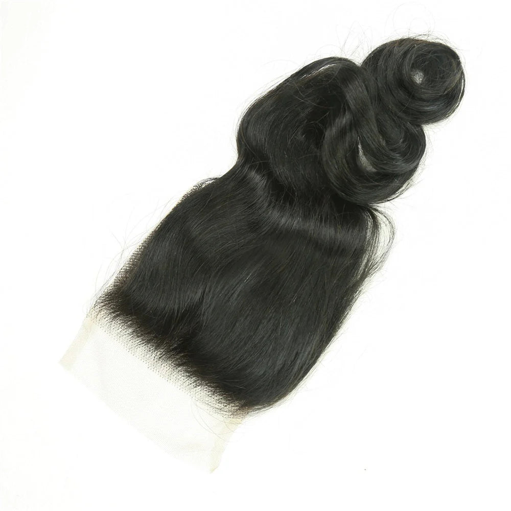 Hair 4x4 Transparent Lace Cloure Loose Wave 100% Human Hair Free Part