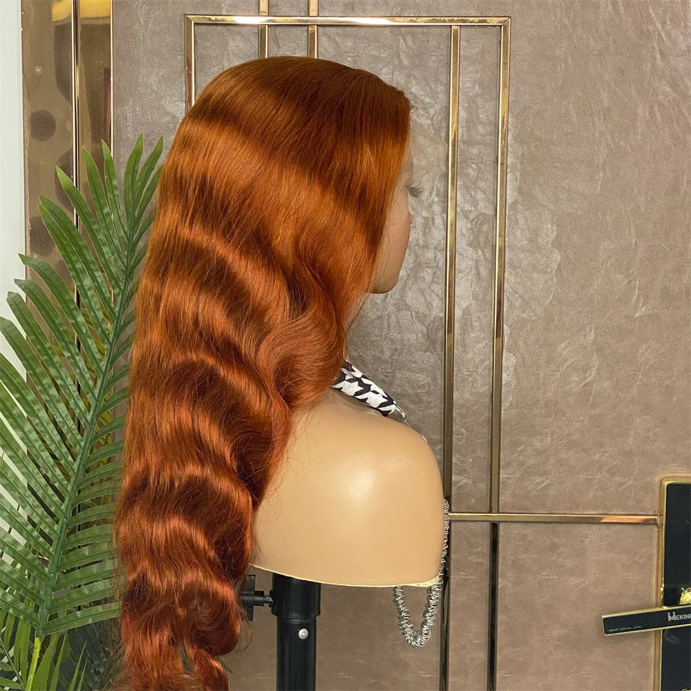 Hair Ginger #350 Human Hair Wig 13x4 Lace Front Wig Body Wave Hair Wig