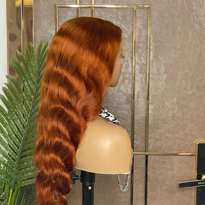 Hair Ginger #350 Human Hair Wig 13x4 Lace Front Wig Body Wave Hair Wig