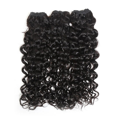 Hair 9A/10A12A 5x5 Lace Closure With 3 Bundles Jerry Curl Human Hair Bundles