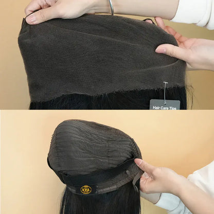 Hair Jet Black #1 Straight Lace Front Wig 13x4/13x6 HD Lace Frontal Wig with Baby Hair Pre-plucked Hairline