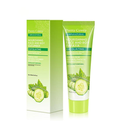 Triple Essence Exfoliating Gel Cream - Cucumber, Coconut, Papaya - Brighten & Hydrate