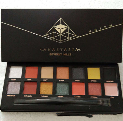 14-Color Eye Shadow Palette – Flannel Series for Vibrant and Velvet Looks