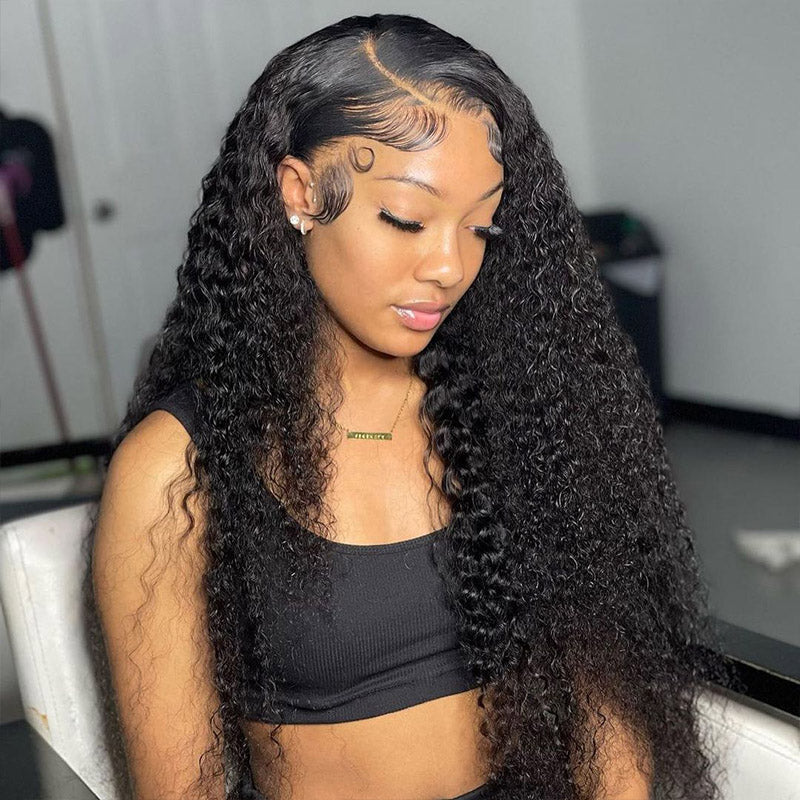 13x4/13x6 Lace Front Curly Wig High Density HD Human Hair Frontal Wig Deep Curly Wig