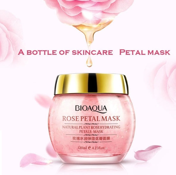 Rose Petal Overnight Sleep Mask - Anti-Wrinkle & Moisturizing, 120g