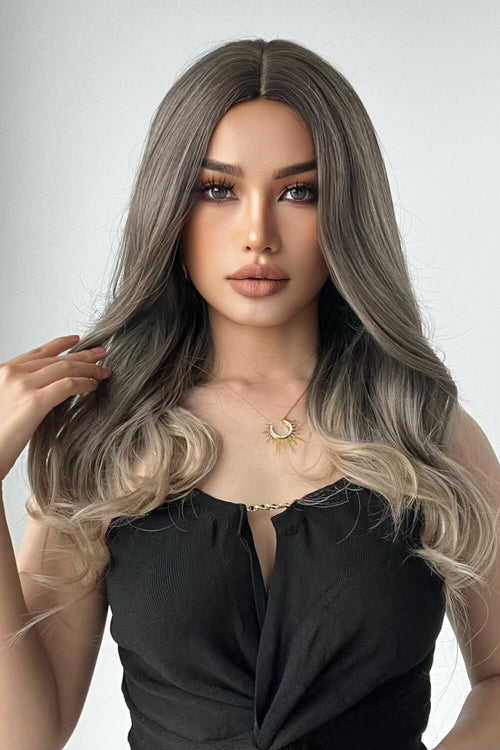 24-Inch Heat-Safe Synthetic Straight Wig – Full-Machine Long Wig with 13x1 Lace