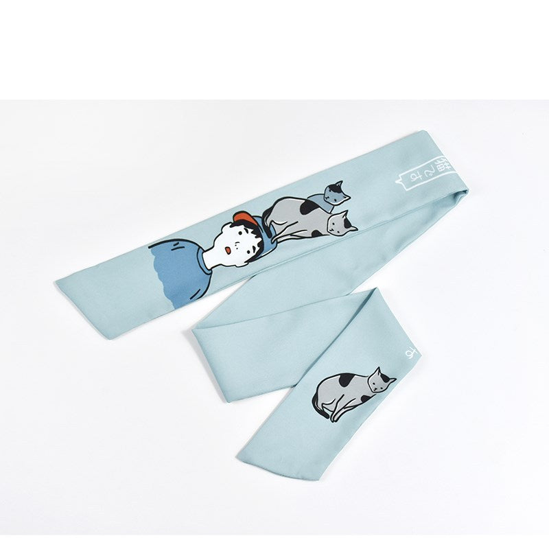 Original Design Cloth Hair Bands – Vibrant Yellow & Blue for a Unique Style