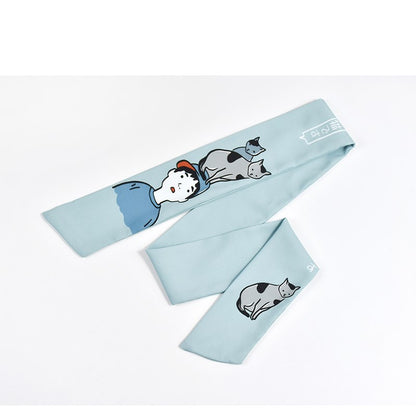 Original Design Cloth Hair Bands – Vibrant Yellow & Blue for a Unique Style