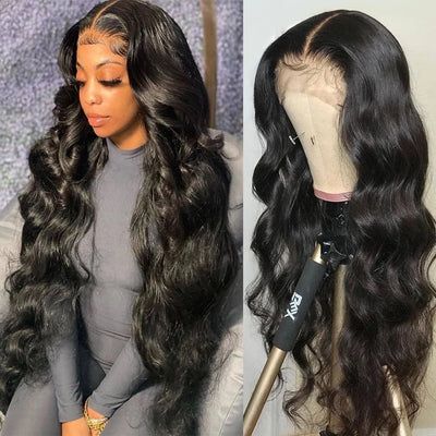 Premium Front Lace Wig with Long Bangs - 150% Density Matte Fiber for Any Skin Tone