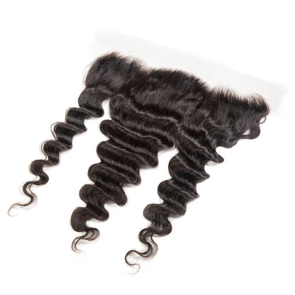 Hair 13x4 Transparent Lace Frontal Loose Deep Small Knots Preplucked Hairline