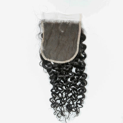 Hair 5x5 Transparent Lace Cloure Curly Deep Curly