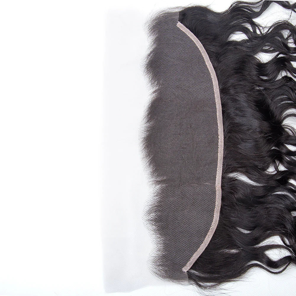 Hair 13x4 Transparent Lace Frontal Water Wave Small Knots Preplucked Hairline