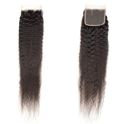Hair 4x4 Transparent Lace Cloure Kinky Straight