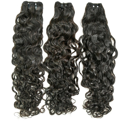 Hair 9A/10A/12A Water Wave Human Hair 3 Bundles with 13x4 Lace Frontal
