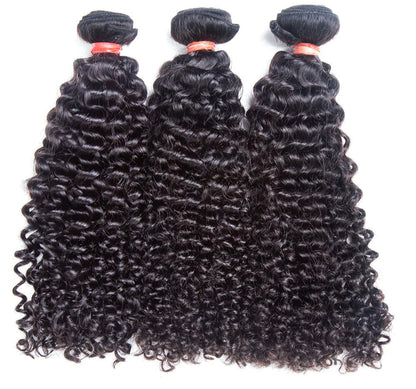 Hair 9A/10A12A Curly Bundles with 5x5 Closure Virgin Human Hair 3 Bundles with Closure