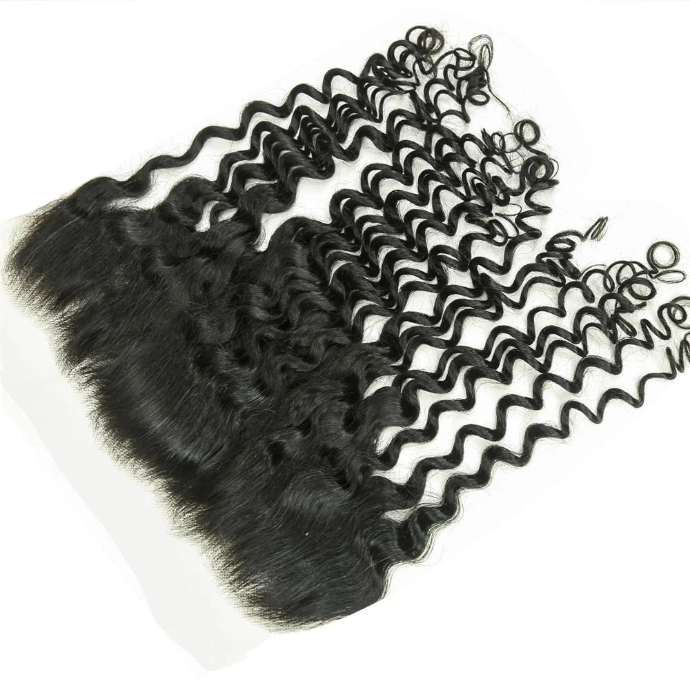 Hair 13x6 HD Lace Frontal Deep Wave Small Knots Preplucked Hairline