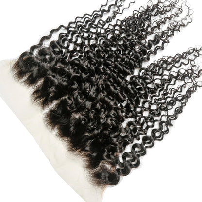 Hair 13x6 Transparent Lace Frontal Curly Small Knots Preplucked Hairline