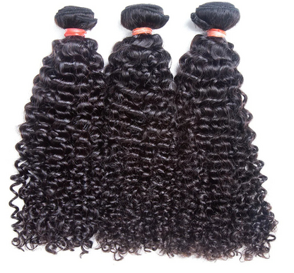 Hair 9A/10A/12A Curly Human Hair 3 Bundles with 13x4 Lace Frontal