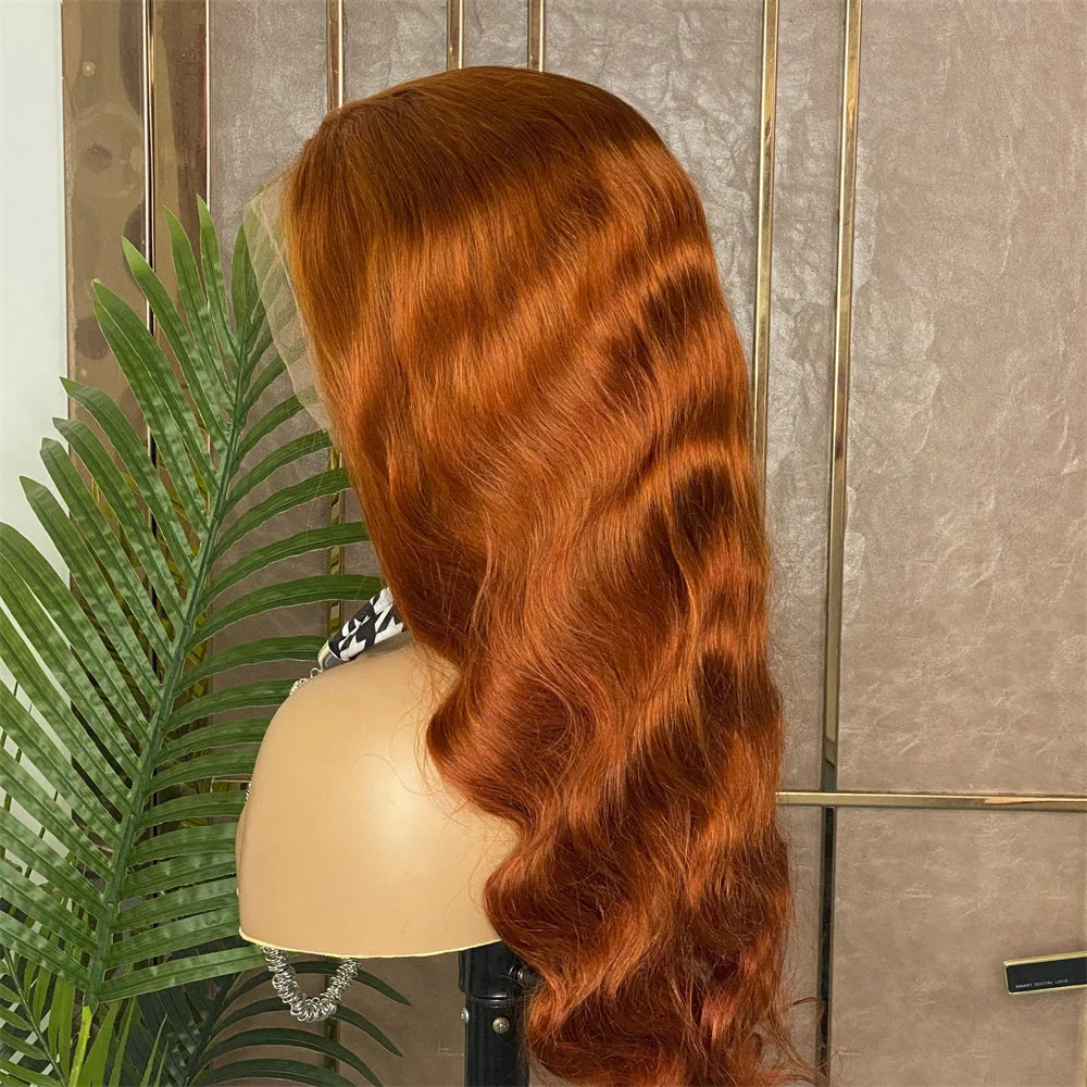 Hair Ginger #350 Human Hair Wig 13x4 Lace Front Wig Body Wave Hair Wig