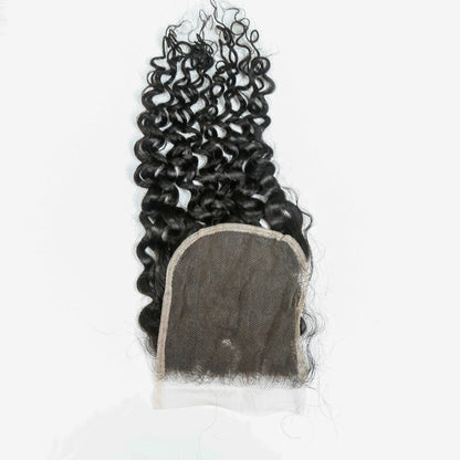 Hair 5x5 Transparent Lace Cloure Curly Deep Curly