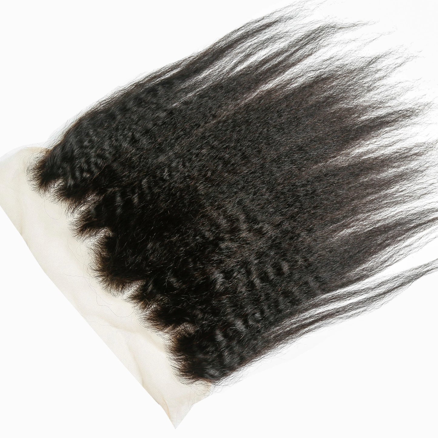 Hair 13x6 Transparent Lace Frontal Kinky Straight Knots Preplucked Hairline
