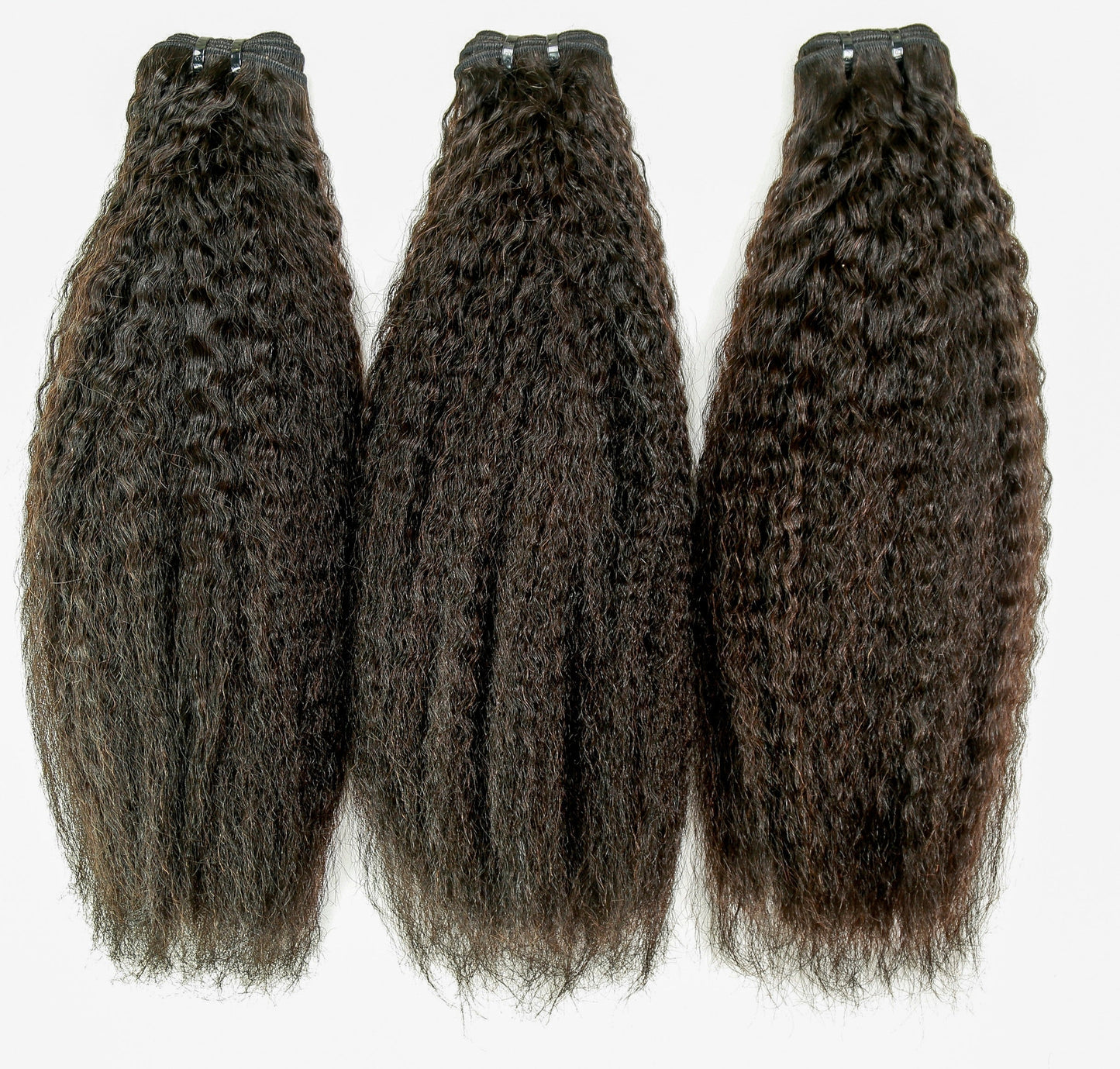 Hair 9A/10A/12A Kinky Straight Human Hair 3 Bundles with 13x4 Lace Frontal