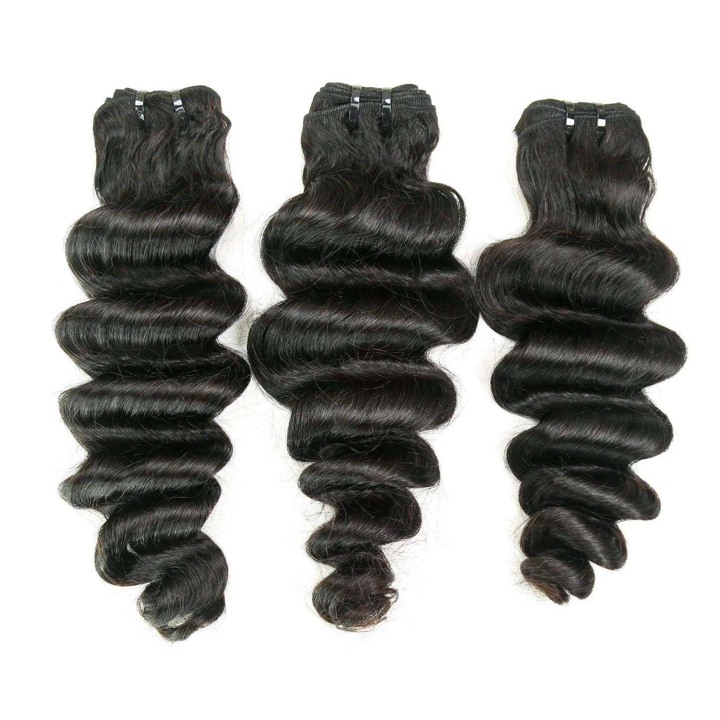 Hair Loose Deep 3 Bundles with 4x4 Lace Closure Indian Human Hair