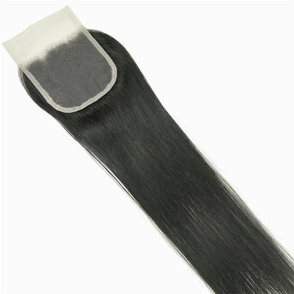 Hair 4x4 Transparent Lace Cloure Straight Small Knots 100% Human Hair
