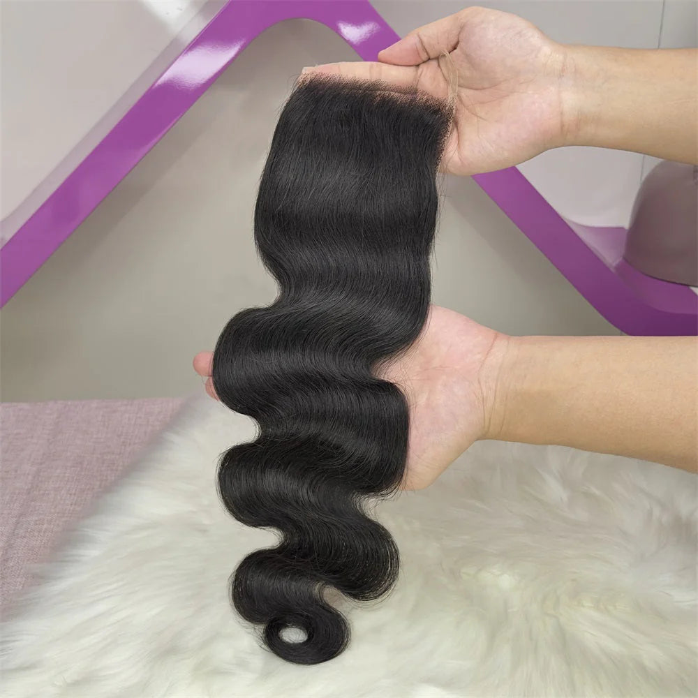 Hair 4x4 HD Lace Cloure Body Wave Small Knots Free Part