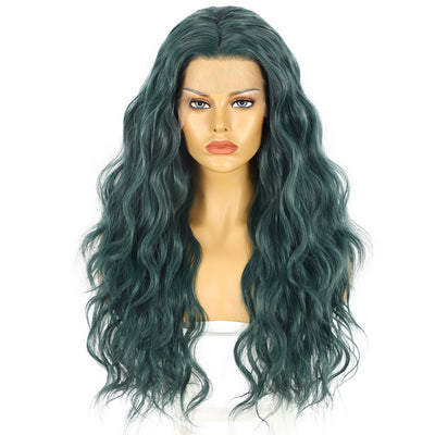 Luxurious Long Curly Synthetic Lace Front Wig for Women | Versatile and Elegant