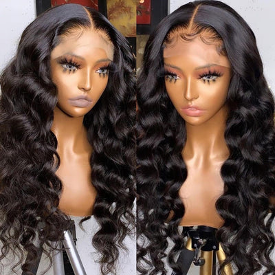 Beumax Loose Body Wave Brazilian Human Hair Wig – 13x4 Lace Frontal, Remy Hair, 8 to 30 Inches, 180%-200% Density