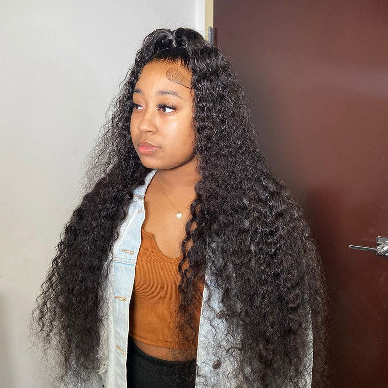 13x6/13x4 Lace Front Pineapple Wave Wig 250% Density HD Human Hair Frontal Wig