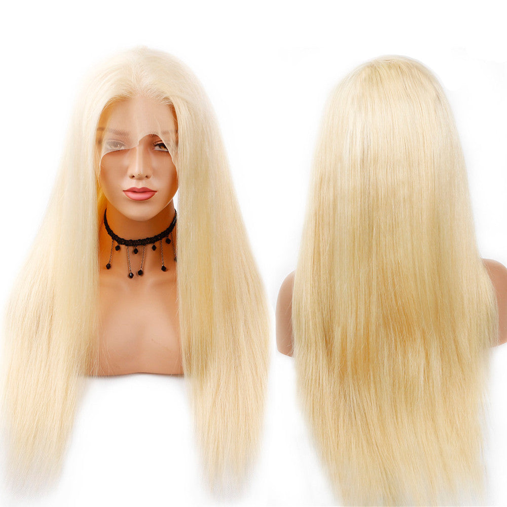 13X4 Front Lace Real Human Hair Wig – Handwoven & Mechanism, Available in Multiple Lengths, Suitable for All Skin Tones