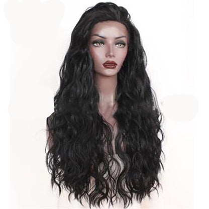 Premium 24-Inch High-Density Wig – 150%-200% Korean High-Temperature Silk for Realistic Doll Hair Look