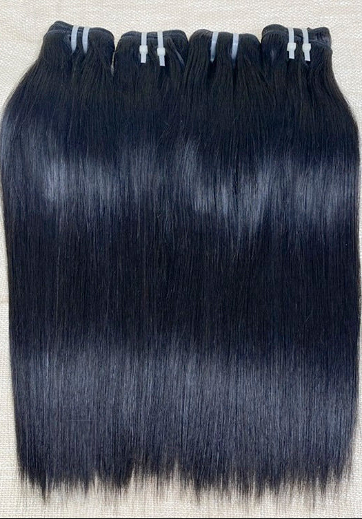 Hair 9A/10A/12A Straight Human Hair 3 Bundles with 13x4 Lace Frontal