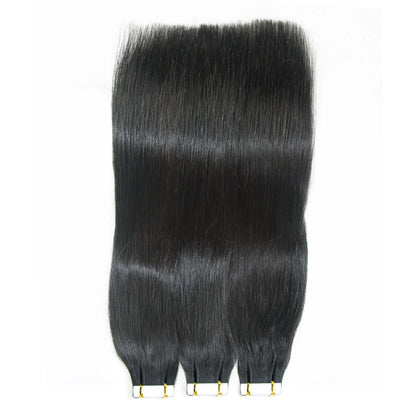 Hair Tape In Hair Extensions 100% Mink Virgin Straight Human Hair Tape Ins Hair Extensions