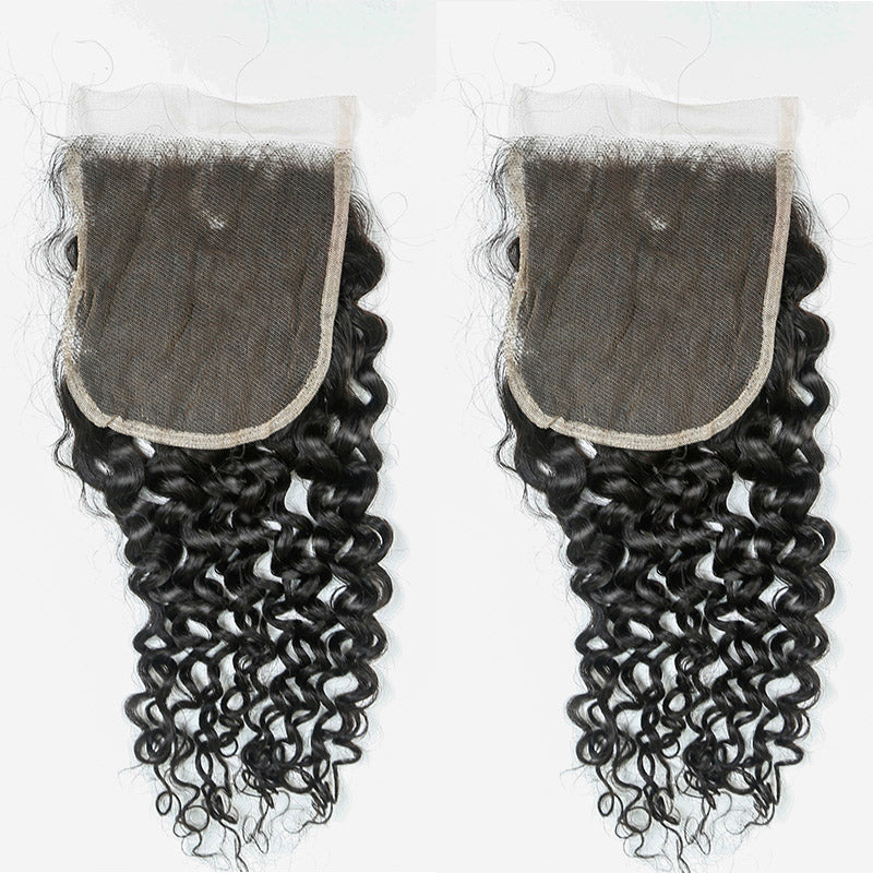 Hair 5x5 Transparent Lace Cloure Curly Deep Curly