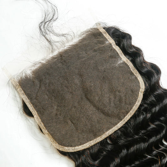 Hair 6x6 HD Lace Cloure Deep Wave Small Knots 100% Human Hair
