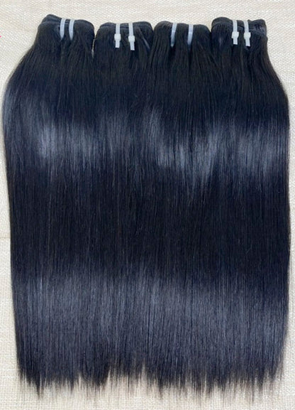 Hair 9A/10A12A 5x5 Lace Closure with Bundles Straight Hair 3 Bundles with Closure